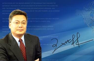 图文:中文国际频道主持人王世林