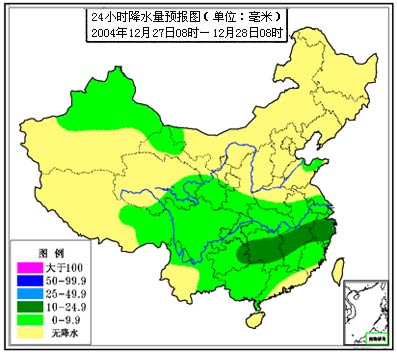 未来两三天淮河以南大部地区仍有雨雪