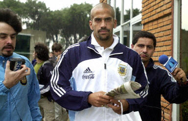 图:2006世界杯首场预选赛阿根廷迎战智利