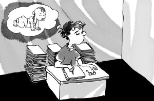 "太累了,请让我们重新做回孩子!"(图)