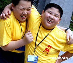 图:北京小胖子参加夏令营减肥