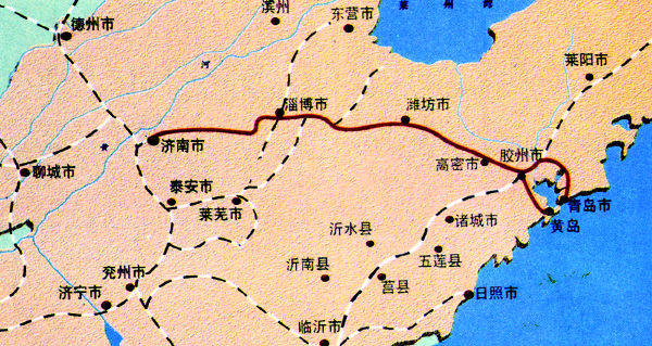 目前列车时速不超过25公里   记者探访胶济铁路改造现场得知白沙河