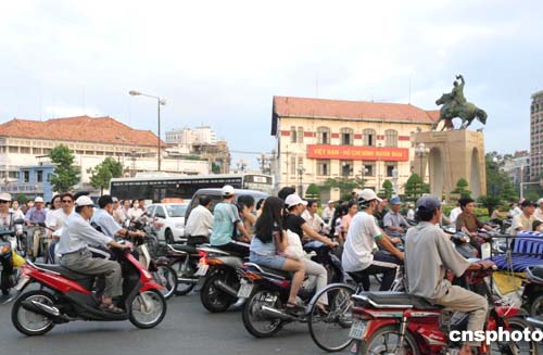 组图:越南胡志明市街景