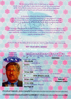 美国新护照:有智能芯片且照片形象严肃(图)