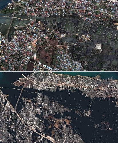 印尼海啸前后卫星照片对比(组图)