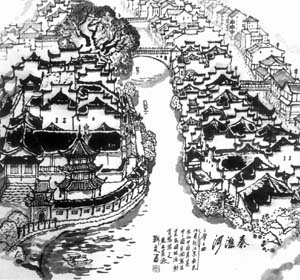 秦淮河(中国画)