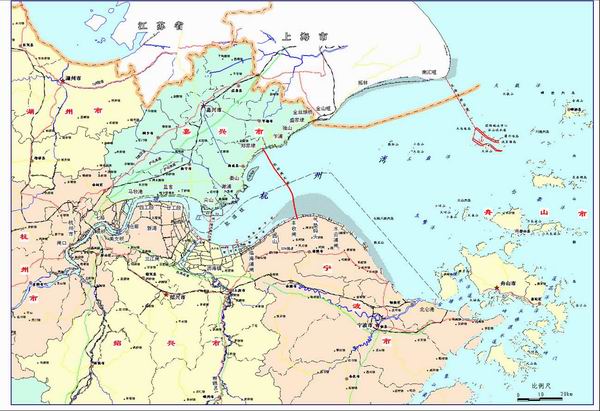 航线主要通往上海港,宁波港