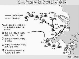 长三角将建5条城际轨道 形成沪宁杭快速交通圈