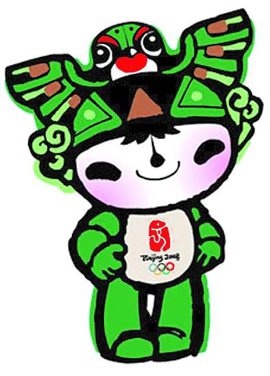 北京2008年奥运会吉祥物揭晓五个福娃娃北京欢迎你