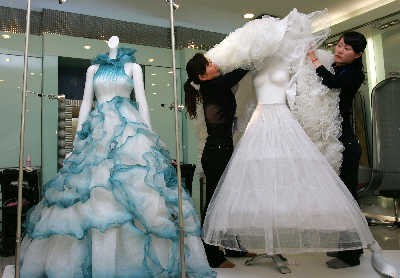 在婚纱店上班工资多少_婚纱店上班的照片(2)
