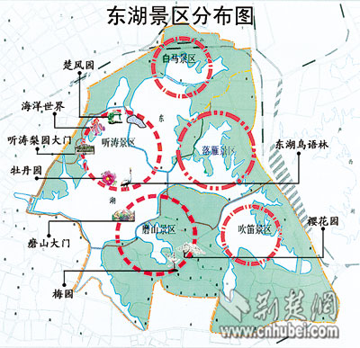 武汉市园林局管理;规划中的白马景区大部分面积在; 各方直陈"东湖之痛