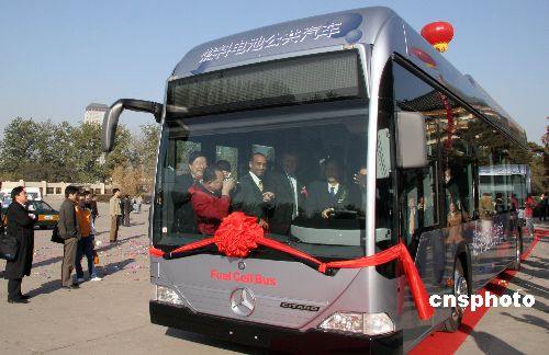 氫燃料零污染公交車在京運營