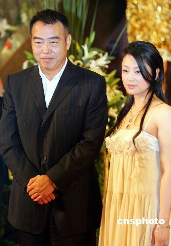 图:陈凯歌、陈红夫妇出席第九届上海国际电影