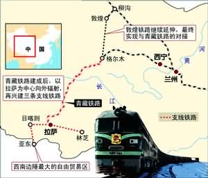 青藏铁路将建三条支线(图)