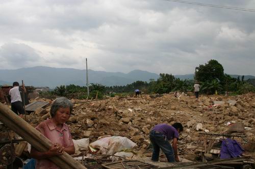 广东博罗县启动洪灾全倒户重建家园工程