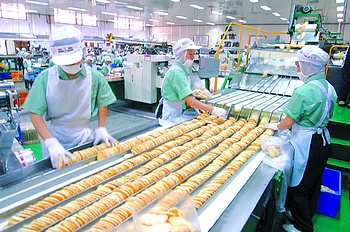 湖南旺旺食品有限公司生产线一景