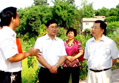 图文:重庆全国人大代表专题调研新农村建设