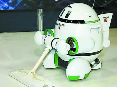 这是一个会做家务的智能机器人