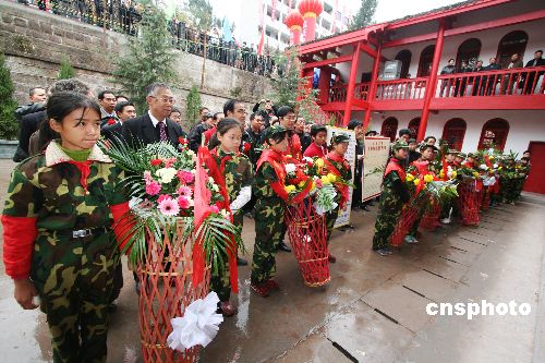 图:革命烈士彭咏梧家乡建成纪念室对外开放