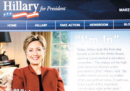 希拉里宣布参选美国总统