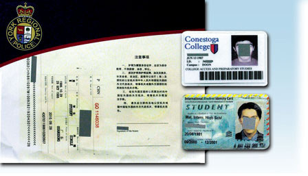 5名中国留学生在加拿大制售假证被捕