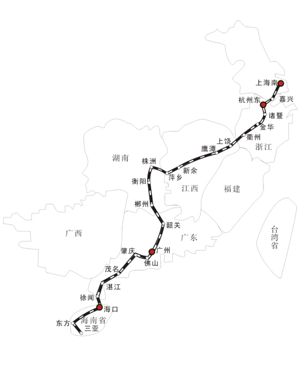 杭州有火车直达海南三亚了
