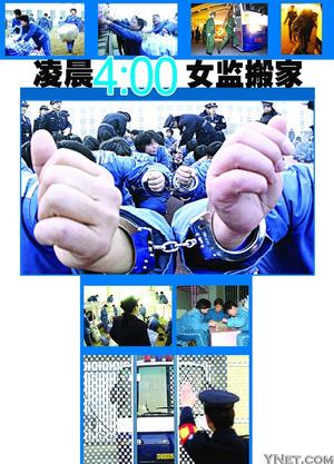 凌晨4点女监搬家 600名女犯安全迁至新女子监狱(图)