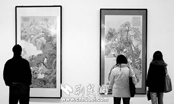 河北师大美院中国画系教师作品联展(图)