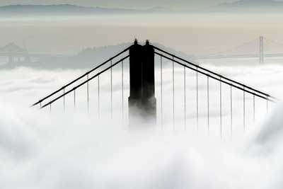 雾锁金门大桥