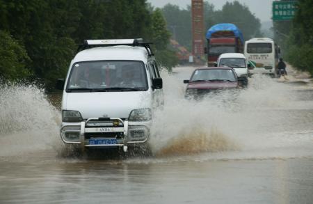 图文:(5)安徽宿州发生强降雨