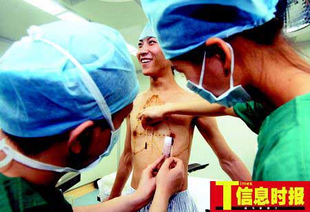 全国首例男大学生完成丰胸手术公开变性转载转载