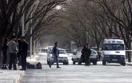 多图:朝鲜人进西班牙驻华使馆 周边设立警戒线