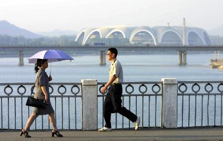 组图:平壤的命脉-大同江