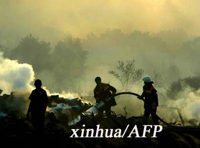 欧洲热浪滚滚引发灾害 许多地区发生火灾(组图