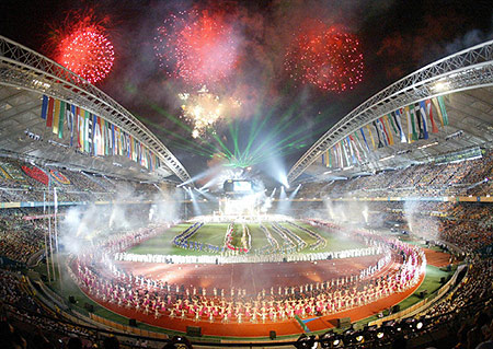 第22届世界大学生运动会在韩国大邱开幕(组图