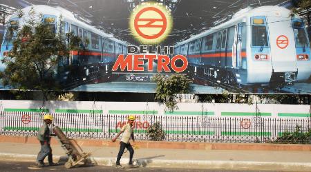 图文:新德里地铁加紧建设(3)