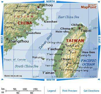 微软制造"一边一国",msn地图将台湾与中国并列