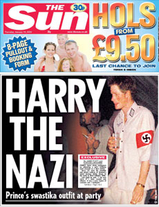 英国王子装扮纳粹士兵惹众怒公开道歉平风波
