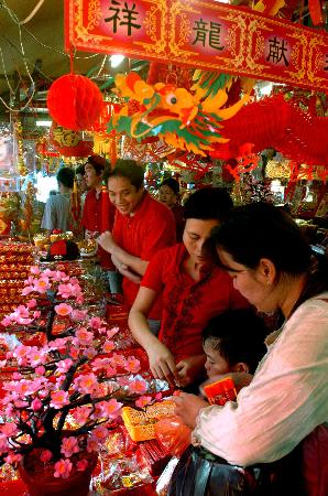 图文：雅加达春节市场红火(3)
