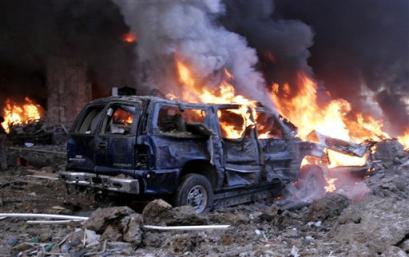 黎巴嫩发生汽车炸弹爆炸前总理哈里里被炸死
