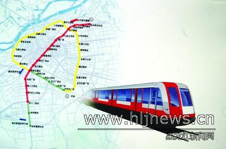 哈尔滨市轨道交通近期规划(组图)