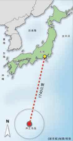 日本决定在冲之鸟礁石建灯塔以抢夺海洋权益