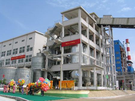 图文:中国承建的缅甸最大纸浆厂竣工投产(1)