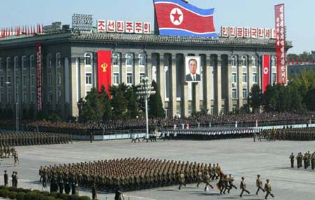 组图：朝鲜庆祝朝鲜劳动党成立60周年