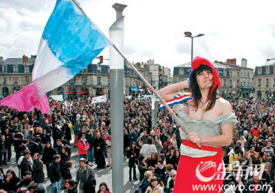法国300万人大罢工 抗议新劳工法