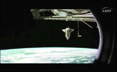 阿特兰蒂斯号与空间站脱离 三天后返回地球(图