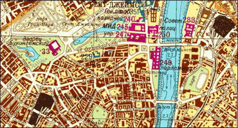 箭苏联克格勃在冷战时期绘制呼英国城市内谍地