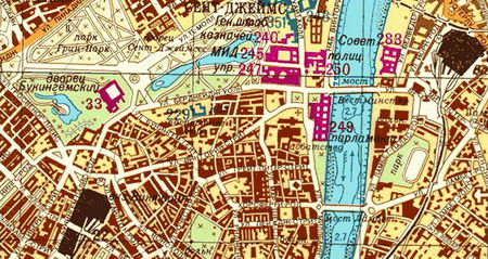 前苏联克格勃所绘英国城市地图首次曝光(组图
