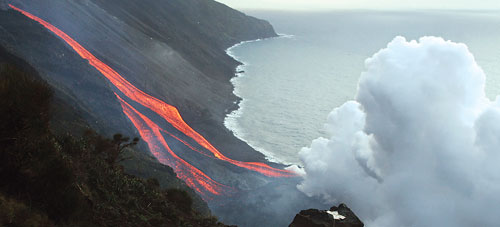 意大利火山发火了