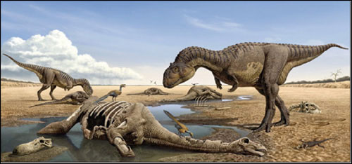 马达加斯加岛恐龙死亡之谜图